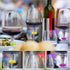 Lasiyanor 26Pcs Wine Glass Charms - Silicone Drink Markers with Bottle Stopper for Parties