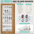 Tiblue Over The Door Shoe Organizer 35 Mesh Pockets Hanging Shoe Organizer Shoe Rack For Door Closet Entryway Bedroom Pantry Organizer - Shoe Holder Hanger For Sneakers, Women High Heeled Shoes White by Tiblue