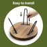 10" 2 Pack ROSSNY Small Indoor Plant Stand Stool: Fits for Under Wide Pot - Wooden Plant Stool - Single Tier Short