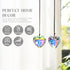 2PCS 50mm H&D HYALINE & DORA Suncatcher Crystal Heart Prisms Hanging for Windows,AB Color Heart Shape Prisms Rainbow