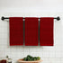 Maroon Dark Red Brick Red Kitchen Hand Dish Towels: Set of 3 Oversized 28" x 18", 100% Cotton Cloth for Cleaning and