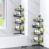 4-tier Aitatty Corner Shower Caddy Standing: Rustproof Shower Organizer Shelf - Floor Shower Corner Shelf Rack Stand
