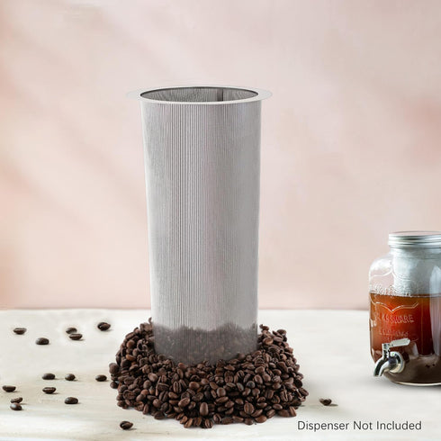 Cold Brew Coffee Filter for 1 Gallon Mason Jars, Stainless Steel Fine Mesh for Large Batch Brewing