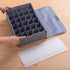 AARAINBOW 2 Packs Underwear Socks Ties Storage Organizer with Lids, Foldable Closet Drawer Organizer 60 Cells (30 Cell,