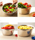 meleg otthon Stainless Steel Bowl, 3QT Heavy Duty Salad Bowl, Metal Basin, Dishwasher Safe with Mirror Finish