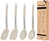 Kitchen Utensils Set, 4 Pack Silicone Utensils for Nonstick Cookware, Khaki, Perfect for Baking and Mixing
