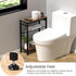 3-Tier Small Side Table for Small Space, Narrow End Table with Magazine Holder,Slim Nightstand, Skinny Snack Couch