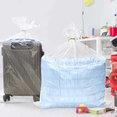 32x42 Inches Large Clear Plastic Storage Bags, Jumbo Bags for Blankets, Duvets, Pillows, Comforters, 5 Pieces