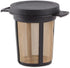 RSVP International Endurance Finium Collection, Loose Leaf Brewing Basket, 3.75" Diameter, Black