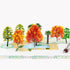 SUPVOX Mini Maple Tree Plant, Artificial Maple Tree Plastic Model, Miniature Figurine, 4pcs for Fairy Garden
