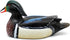 CVHOMEDECO Primitives Hand Engraving Painted Wood Wild Duck Figurine, Farmhouse Decorative Accent 10-1/2 Inch