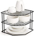 Frcctre 3-Tier Kitchen Corner Shelf Rack Counter and Cabinet Organizer, 9x9x7.5 Inch