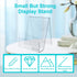 Acrylic Book Stand with Ledge, 6PC 4 Inch Clear Display Easel for Books, Magazine, Plate, Pictures, Artworks, CDs