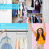 Space Saving Hangers, 10PCS Magic Hangers, 5 Holes Sturdy Plastic Clothes Organizer, Gray