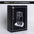 2pcs Set 10oz 300mL (V2, 2), Roen Olive Oil and Vinegar Dispenser with Labeling Stickers - Glass Bottles for Kitchen