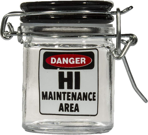 Airtight Glass Herb Mini Storage Jar with Clamping Lid, Small Design Choice