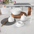 jinsongdafa Countertop, Set 4, 3.5 inch Butter Dish with Lid, Suitable for of Ceramic Butter Tray with Handle Lid