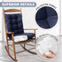 1 Set Rocking Chair Cushion High Back Chair Cushions for Garden Outdoor Indoor Sofa Tatami Car Seat Beach Tatami Mat