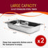 Elite Gourmet EWM-6122 Buffet Server with Dual 2 x 2.5 Qt. Trays, Food Warmer, Stainless Steel