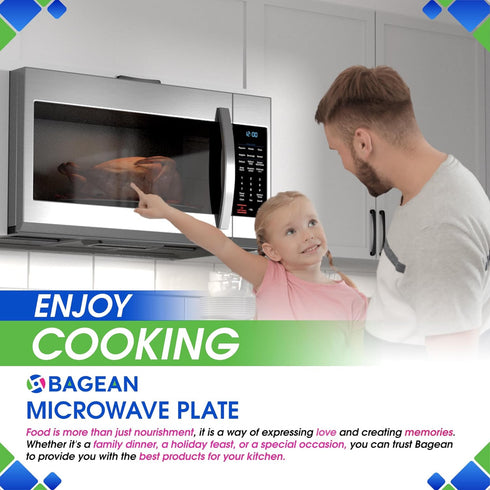 Microwave Plate Replacement 11.5” WB49X10224 - Compatible with GE Microwave Glass Plate, Rotating Glass Turntable