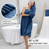 8 Set-2 Sheets,2 Towels,4 Washcloths-600GSM Piece Large Navy Family Bath Towel Oversized Bath Towel Hand Soft Highly