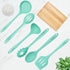 Culinary Couture Aqua Sky Silicone Cooking Utensils Set - Heat Resistant Kitchen Tools with Bonus Recipe Ebook