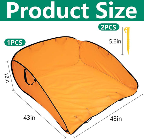 LFUTARI 2 140 Pcs Gallon Pop up Leaf Collector, Foldable Lawn Leaf Pick Up Bag Tool, Large Yard Dustpan Type Garden