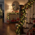 6hr QBIS Outdoor Christmas Lights - Fairy Lights Battery Operated with Small Warm White LEDs, Green Wire