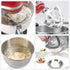 Flex Edge Beater for KitchenAid, 4.5-5 Quart Mixer Attachments, Pouring Shield & Flex Edge Beater