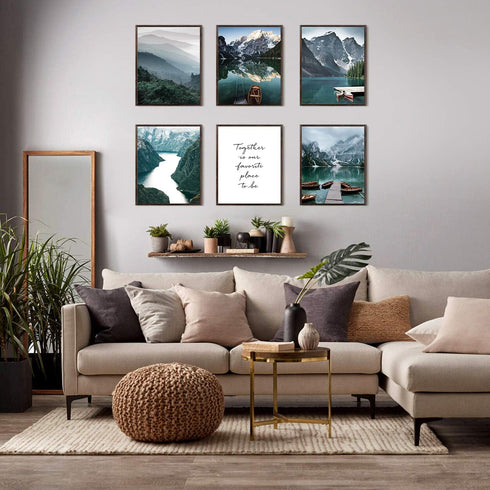 HoozGee Scandinavia Travel Wall Art Prints Mountain Pictures Wall Decor Natural Landscape Photography Poster Canvas Print Wall Art Pictures Living Room Decor Home Decor (8"x10" UNFRAMED)