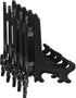 Boao 24 Pieces Plastic Easel Plate Display Stands Holders Picture Easel at Weddings, Home Decoration (Black, 3 Inch)