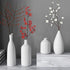 Set 4,Modern White Ceramic Vase of Farmhouse Decorative Vases for Entryway Mantel Centerpiece Bookshelf Console Table