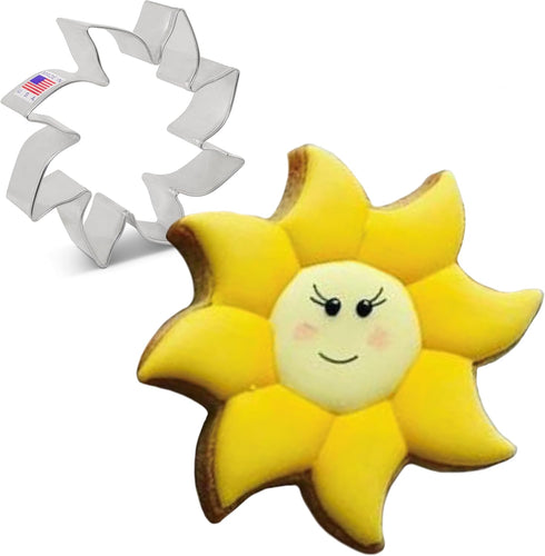 Ann Clark Cookie Cutters Sun Cookie Cutter, 4" Made in USA