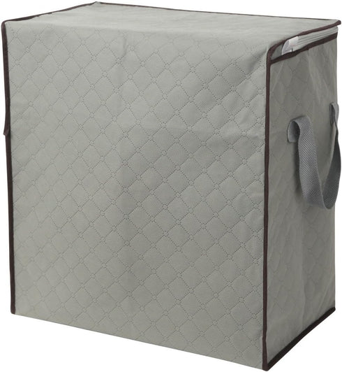 2 Pack Foldable Erect Storage Bags Under Bed Closet Organizer 18 x 11 x 19 inch - for Quilt, Blanket, Pillow, Clothes,