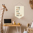 XYDEG 15x11in Nursery Decor,You Are My Sunshine Positive Affirmation Kids Wall Art Canvas Banner Wall Hanging Pennant