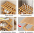 Closet 4 YYW Shoe Rack, Foldable Bamboo Shoes Shelf, Freestanding Shoe Storage Organiser for Entryway, Hallway