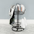 OLDRAINBOW Rack(2 Revolving Round Iron Shoe Tree Rack,Standing Circular Rotating Shoe Rack,Spinning Shoe Organizer