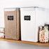 WHITE FEATHER SUPPLIES 2 PC Large Flour Sugar Storage Containers, Leak Proof, BPA Free, Clear Plastic