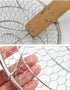 Bamboo Strainer Coarse Skimmer Kitchen - Stainless Steel Spider Strainer with Natural Bamboo Handle, Frying Spider Spoon