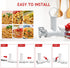 Kitchenaid Stand Mixer Pasta Attachment with 6 Different Shapes, Durable Mixer Accessories