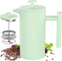 French Press Coffee Maker, 12OZ Double Wall Vacuum Insulated 304 Stainless Steel for Home & Office