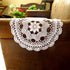 Hetao 11X19 Inch 100% Doilies-2pc Cotton Handmade Lace Crochet Oval Table mats Placemats Doily Beige