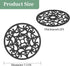 Teal Trivets for Hot Dishes, Silicone Hot Pads for Kitchen, Silicone Trivets for Hot Pots and Pans, Countertop and Tabletop Trivet Mat, Multi Use Round Silicone Pot Holders Set of 3 by Kalsreui
