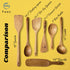 FAAY 18" Teak Long Wooden Spatula, Heavy Duty Stir Paddle for Cooking, Canning, Mixing, and Stirring