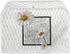 Daisy Print 4 Slice Toaster Covers White, Anti-Sputtering Dust Cover, Washable Kitchen Appliance Protector