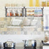 Under Shelf Storage Baskets, 2 Pack Foldable Carbon Steel Baskets for Kitchen Cabinets & Pantries