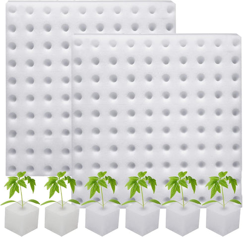 XIDAJIE 200 Pcs Hydroponic Sponges, Planting Gardening Tool for Soilless Cultivation and Seedling Growth