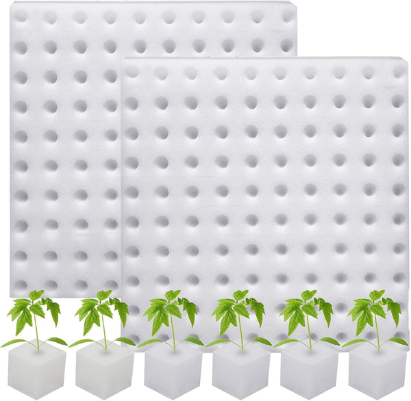 XIDAJIE 200 Pcs Hydroponic Sponges, Planting Gardening Tool for Soilless Cultivation and Seedling Growth