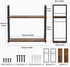 2-Layer 16in Floating Book Shelves for Wall, Wall Bookshelf for Book Storage, Space Saver, Stud Hanging Shelf, Bedside