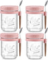 LANDNEOO 4 Pack Overnight Oats Containers with Lids and Spoons, 16 oz